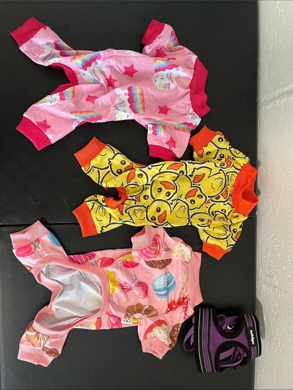 Small Pet Pajamas and Harness/Leash Bundle